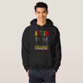 Autism It's A Different Ability Dabbing Skeleton Hoodie (Vorne ganz)