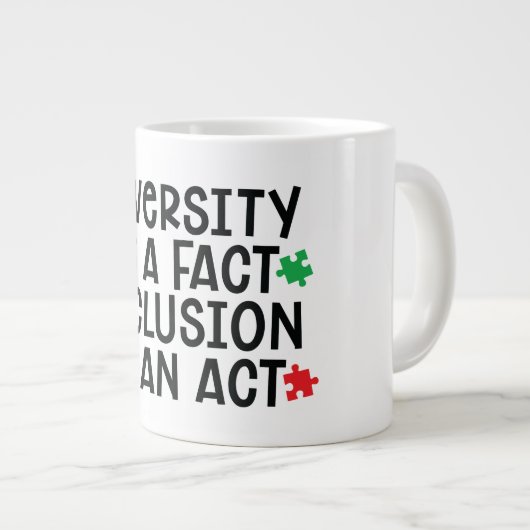 Autism Jumbo Tasse (Vorderseite Rechts)