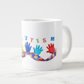 Autism Jumbo-Tasse (Vorderseite Rechts)