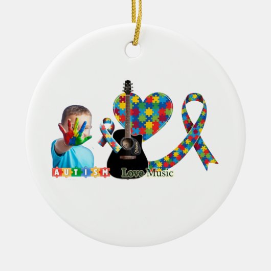 Autism Keramik Ornament (Vorne)