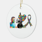 Autism Keramik Ornament (Links)