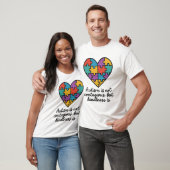 Autism Kindness Heart Puzzle Piece Design T-Shirt (Unisex)