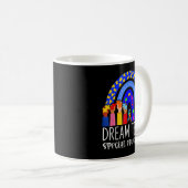 Autism Lehrer Traumteam Bildung Rainbo Kaffeetasse (VorderseiteRechts)