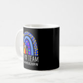 Autism Lehrer Traumteam Bildung Rainbo Kaffeetasse (Vorderseite Links)
