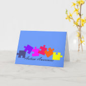 Autism Linear Design Karte (Gelbe Blume)