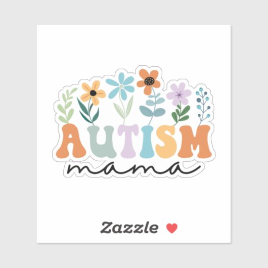 Autism Mama Aufkleber (Blatt)