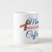 Autism Mama - Jumbo-Tasse (Vorderseite)