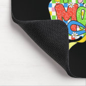 Autism Mama Mama Coquette Bow Autismus Bewusstsein Mousepad (Ecke)