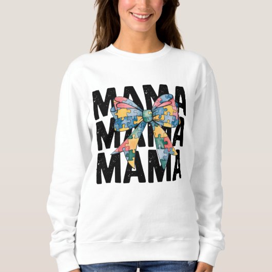Autism Mama Ribbon Sweatshirt (Vorderseite)