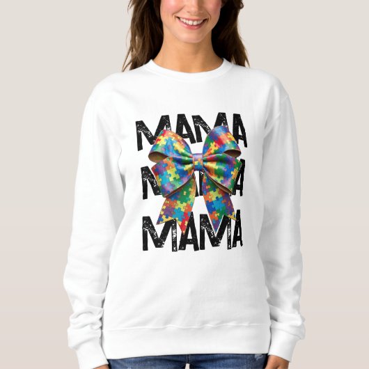 Autism Mama Ribbon Sweatshirt (Vorderseite)