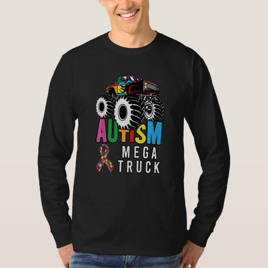 Autism Mega Truck Mega Truck T-Shirt (Vorderseite)