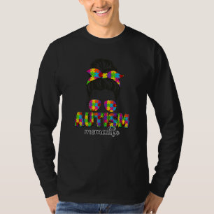 Autism Mema Messy Bun Puzzle Sonnenbrille Bandana  T-Shirt
