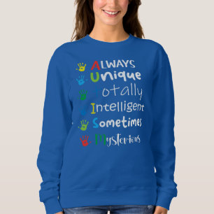 Autism Mom Autism Awareness Autistic Boys Girls  Sweatshirt