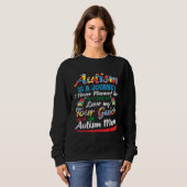 Autism Mom Autism Is A Journey Autism Awareness Sweatshirt (Vorne ganz)