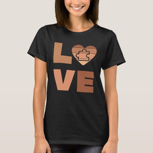 Autism Mom Dad Awareness Love My Son Is Autistic K T-Shirt (Vorderseite)