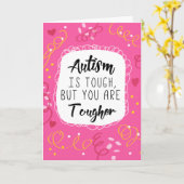 Autism Mom Mother Support Förderung Awareness Karte (Gelbe Blume)