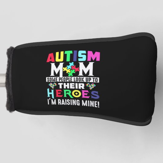 Autism Mom My Son Is Hero Autism Awareness Costume Golf Headcover (Vorderseite)