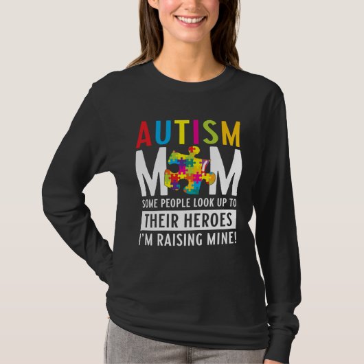 Autism Mom Puzzle Autism Awareness Puzzle Piece T-Shirt (Vorderseite)