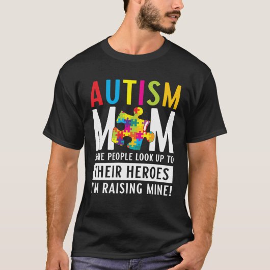 Autism Mom Puzzle Autism Awareness Puzzle Piece T-Shirt (Vorderseite)