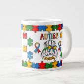 Autism Mum - Jumbo-Tasse (Vorderseite Rechts)