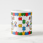 Autism Mum - Jumbo-Tasse (Vorderseite)