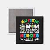 Autism-Mutter-Helden, die das ASD-Bewusstsein stär Magnet (Vorderseite/Rückseite)
