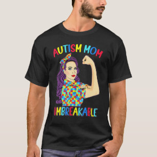 Autism-Mutter Unzerbrechliches Autismuserkenntnis T-Shirt