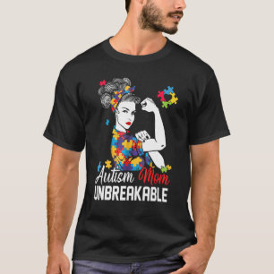 Autism-Mutter Unzerbrechliches Autismuserkennung F T-Shirt