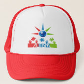 Autism-Mütze Truckerkappe (Vorderseite)