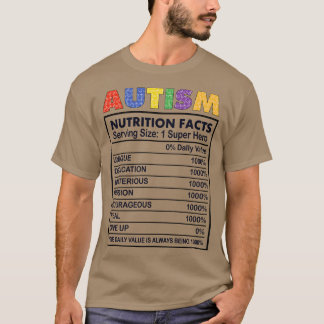 Autism Nutrition Fakten T-Shirt