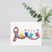 Autism Postkarte (Stehend Vorderseite)