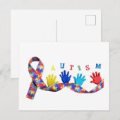 Autism Postkarte (Vorne/Hinten)