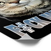 Autism Powered F#ck Machine Funny Cat Meme Autisti Poster (Ecke)