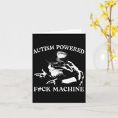 Autism Powered F#ck Machine Funny Meme Frog Autist Karte (Gelbe Blume)