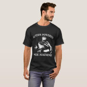Autism Powered F#ck Machine Funny Meme Frog Autist T-Shirt (Vorne ganz)