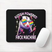 Autism Powered F#ck Machine Funny Meme Opossum Aut Mousepad (Mit Mouse)