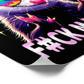 Autism Powered F#ck Machine Funny Meme Opossum Aut Poster (Ecke)