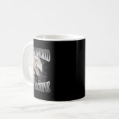 Autism Powered F#ck Machine Funny Meme Wolf Autist Kaffeetasse (Vorderseite Links)