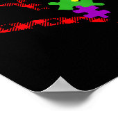 Autism Puzzle Buffalo Plaid Love Christmas Graphic Poster (Ecke)