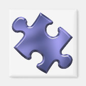 Autism Puzzle Piece Blue Magnet (Vorne)