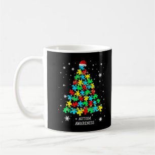 Autism Puzzle Stücke Weihnachtsbaum Weihnachtsbele Kaffeetasse