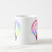 Autism Ribbon on Heart: Kaffeetasse (Mittel)