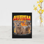 Autism Rock Hyrax Unpassend Funny Odly Specif Karte (Gelbe Blume)