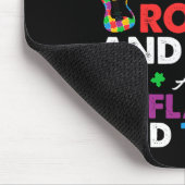 Autism Rock Roll Spin Twirls Gitarrenpuzzle Neurod Mousepad (Ecke)