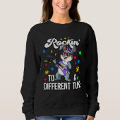 Autism Rockin To A Different Tune Sweatshirt (Vorderseite)