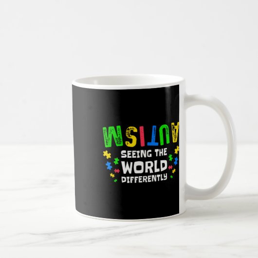 Autism Seeing The World Differently Neurodiversity Kaffeetasse (Rechts)