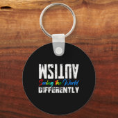 Autism Seeing The World Differently Neurodiversity Schlüsselanhänger (Vorderseite)