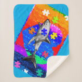 Autism Shark 3 sizes Sherpadecke (Vorderseite)