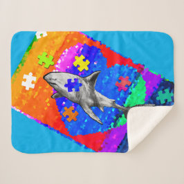 Autism Shark 3 sizes Sherpadecke