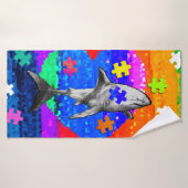 Autism Shark Badehandtuch (Badehandtuch)